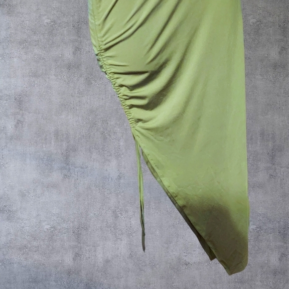 NWT YOZY Sage Green Bodycon Cami And Skirt Set ~sz LARGE - Picture 4 of 7